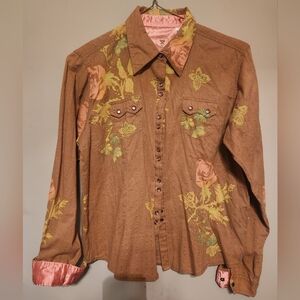 Twenty X Pearl Snap Womens L